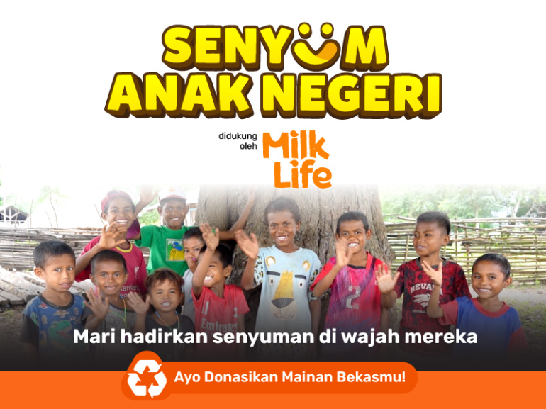 Toys Kingdom dan MilkLife Wujudkan Senyum Anak Negeri untuk Anak-Anak Desa Mbuit