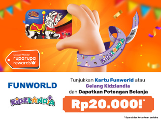 Pakai ruparupa rewards dapat diskon di Funworld dan Kidzlandia