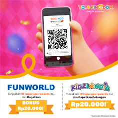 Pakai ruparupa rewards dapat diskon di Funworld dan Kidzlandia